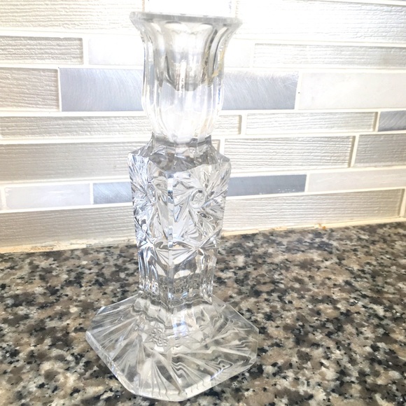 Crystal Candle Stick Holder 6” - Picture 6 of 8